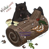 Christmas Island Flying Fox and Yule Log